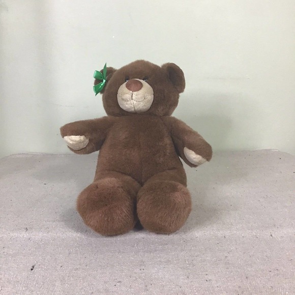Build A Bear Plush Toy With Green Ribbon - Picture 2 of 5